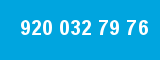 920 032 79 76 920 032 79 76